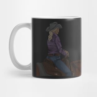 Chestnut Rodeo Horse at the Fairgrounds Decal Mug